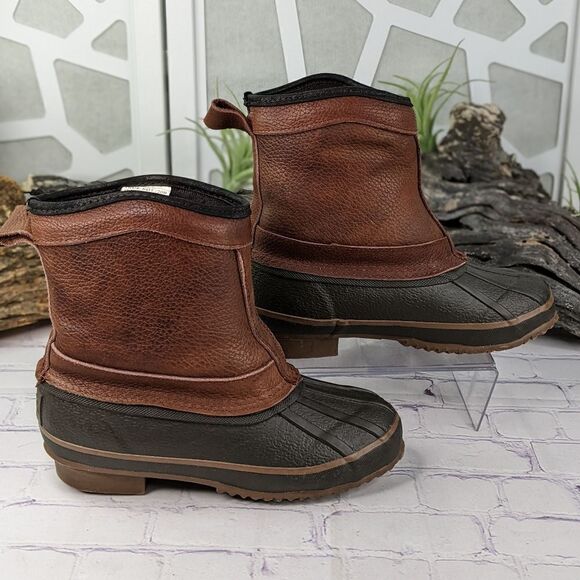 Itasca Boys' Water Resistant Thinsulate Slip-On Winter Duck Boots - Picture 3 of 10